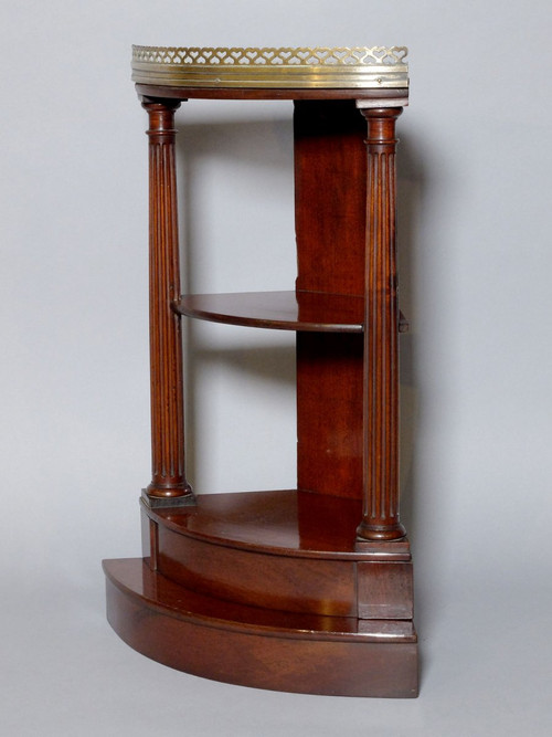 Pair of neo-classical corner shelves