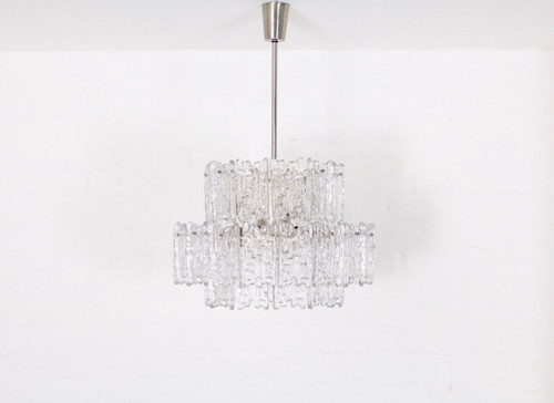 J.t Kalmar, "ice Glass" chandelier