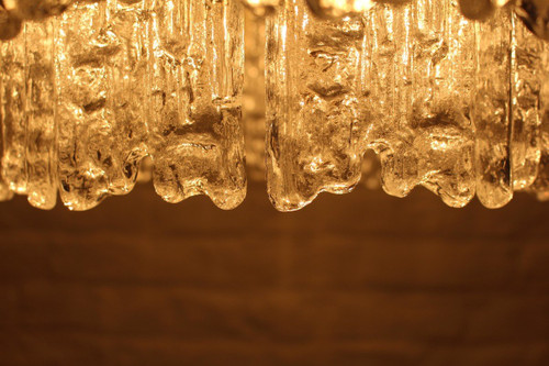 J.t Kalmar, "ice Glass" chandelier