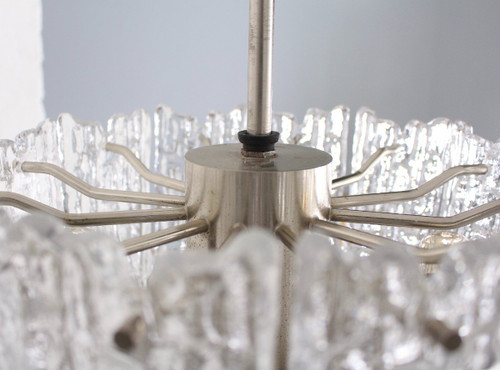 J.t Kalmar, "ice Glass" chandelier