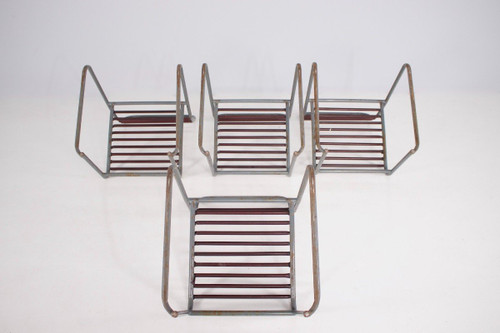 4 Chaises “sandow” Style Bruno Pollak