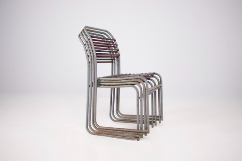 4 Chaises “sandow” Style Bruno Pollak