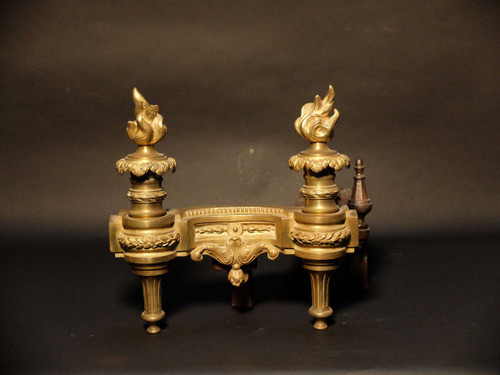 Pair of Louis XVI andirons