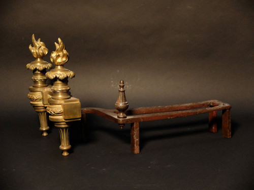 Pair of Louis XVI andirons