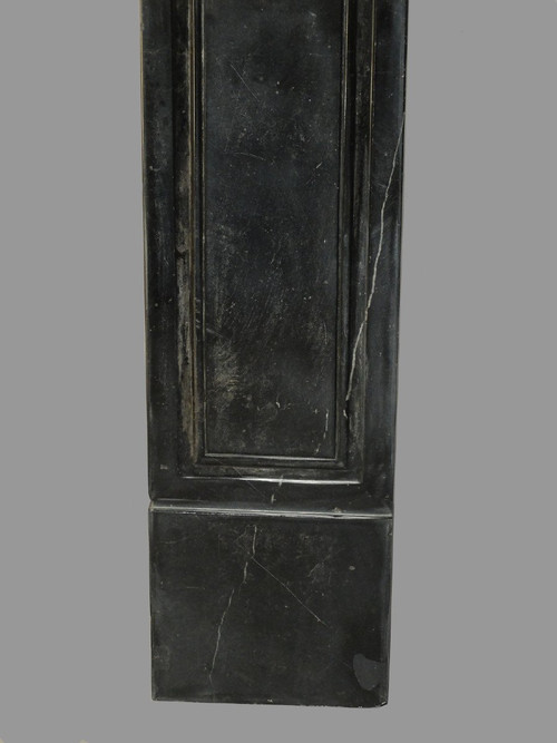 Louis XVI period mantel in black marble