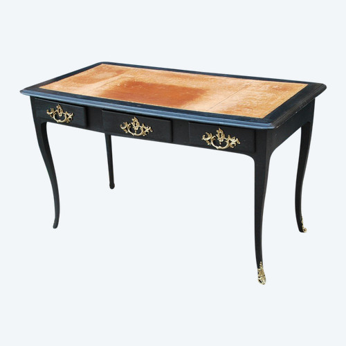 Louis XV period Black Lacquered Wood Flat Desk, 18th century