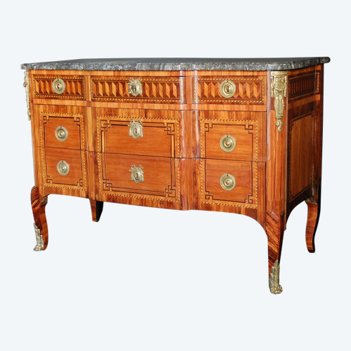 Transition period chest of drawers stamped J.G.T. SAR