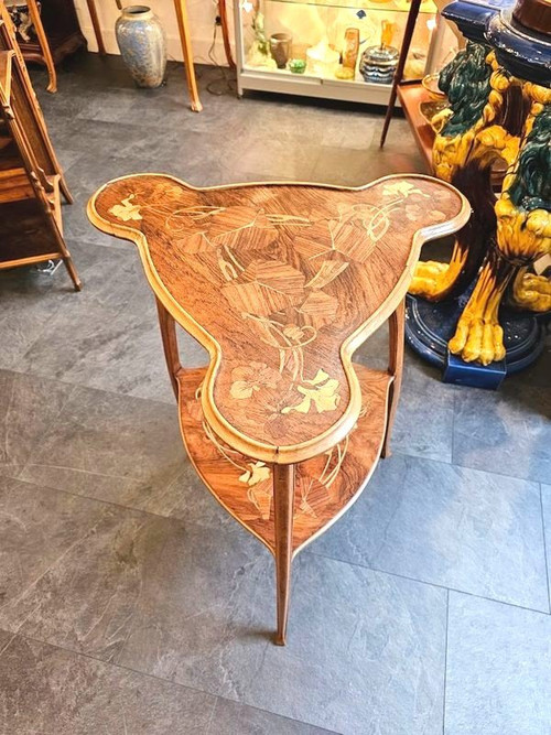 Camille Gauthier Art Nouveau "capucines" pedestal table