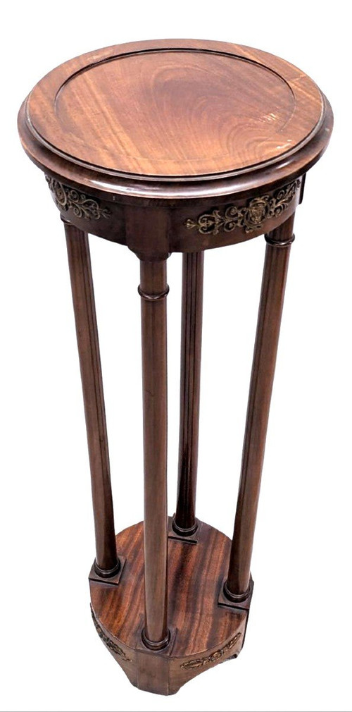 Empire Style Mahogany And Bronze Gilded Fifth Seat