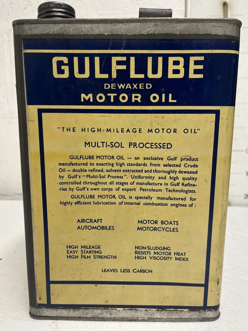 Lattina di olio motore decerato Gulflube