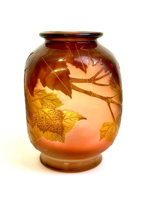 Emile Gallé Art Nouveau vase "Aux Raisins