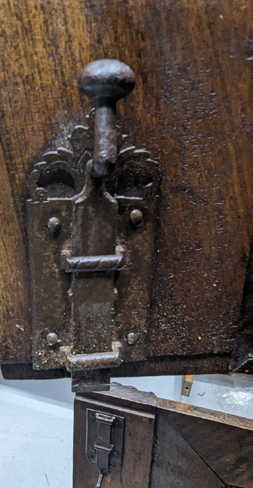 Four 17th Century Walnut Doors With Putti Decor