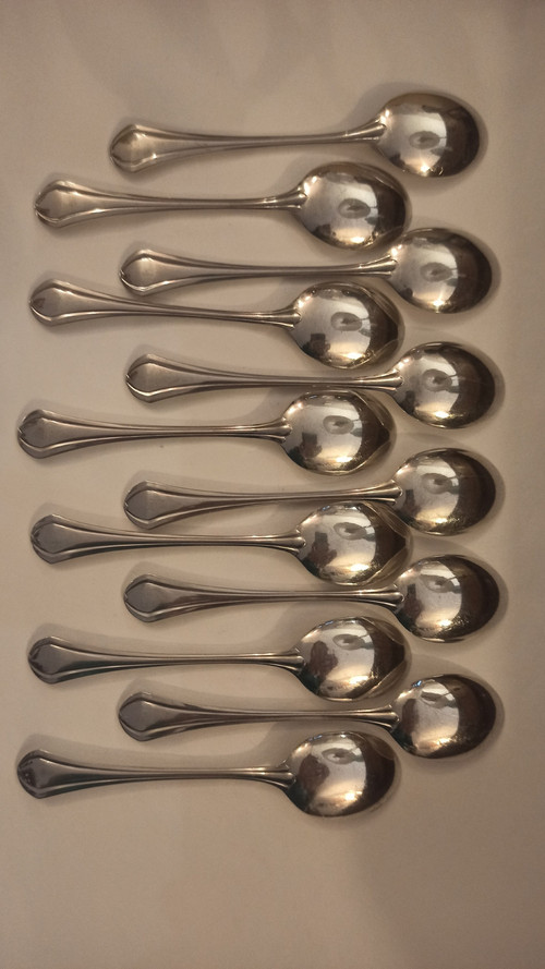 12 Christofle Printania ice cream spoons