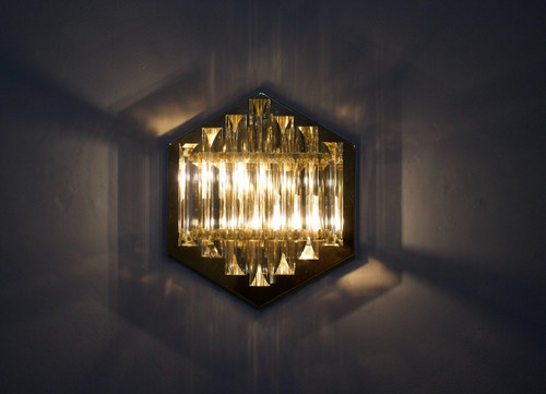 Venini Style Prism Wall Lamp