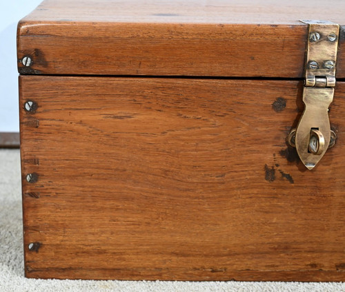 Small Teak Marine Trunk or Chest - Late 19th century