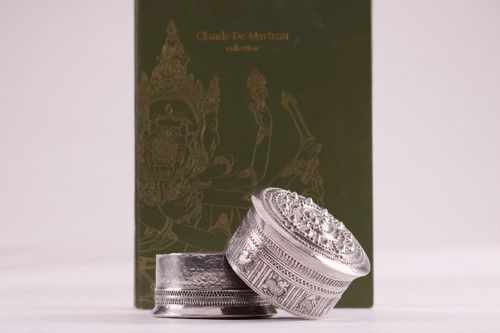 Large Burmese Silver Betel Box