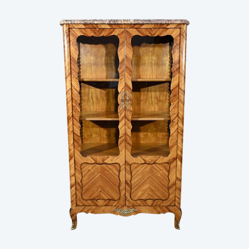 Small Rosewood display case, Louis XV style - Early 20th century