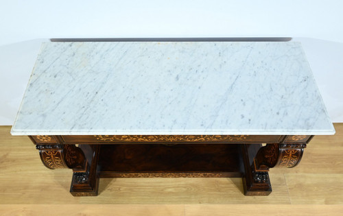 Important Prestige Rosewood Console, Charles X period - Early 19th century