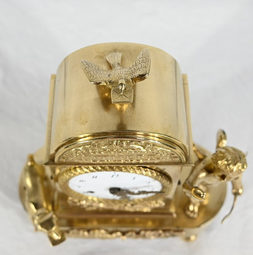 Small Travel Clock, Empire Period - Early 19th century