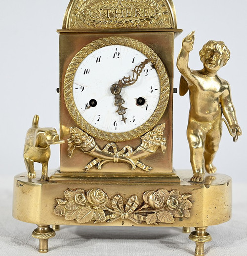 Small Travel Clock, Empire Period - Early 19th century