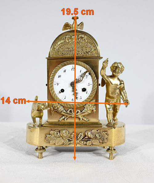 Small Travel Clock, Empire Period - Early 19th century