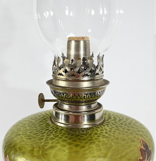 Importante Lampe à Pétrole, Art Nouveau – 1900