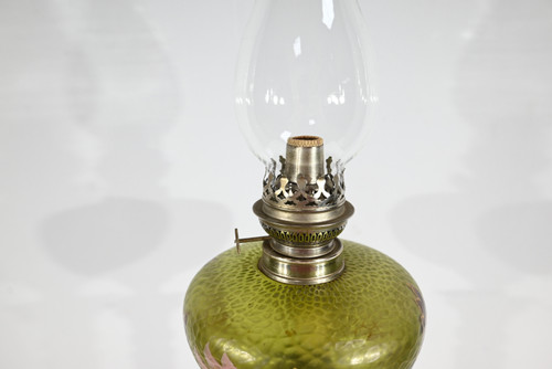 Importante Lampe à Pétrole, Art Nouveau – 1900