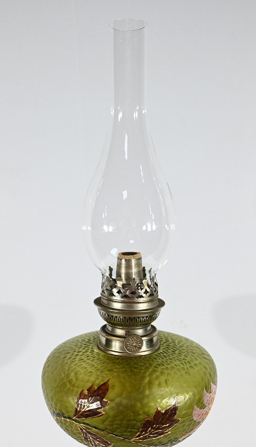 Importante Lampe à Pétrole, Art Nouveau – 1900