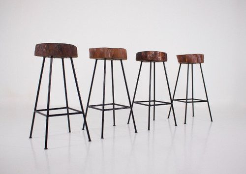 Rustic Modernist Bar Stools