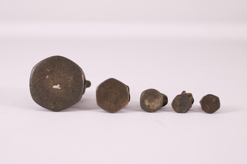 5 Opium Weights In Bronze Bird Hintha Burma Myanmar.