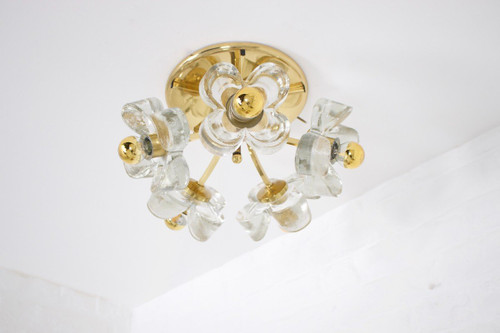 Ceiling Lamp In Brass & Flowers Simon & Schelle