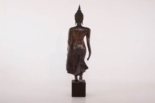 ‘walking Buddha’ Sukhothai En Bronze 130 Cm