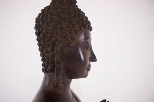 ‘walking Buddha’ Sukhothai En Bronze 130 Cm