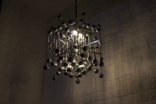 Kinetic Atomic Suspension Chandelier.