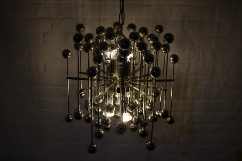 Kinetic Atomic Suspension Chandelier.