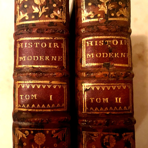 Two volumes in 12. In Paris 1755, From Rollin's Modern History containing the "Chinese and the Japanese".