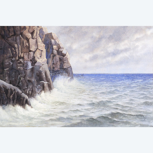 Gilbert GAUTIER, Rocky coast hit by the swell