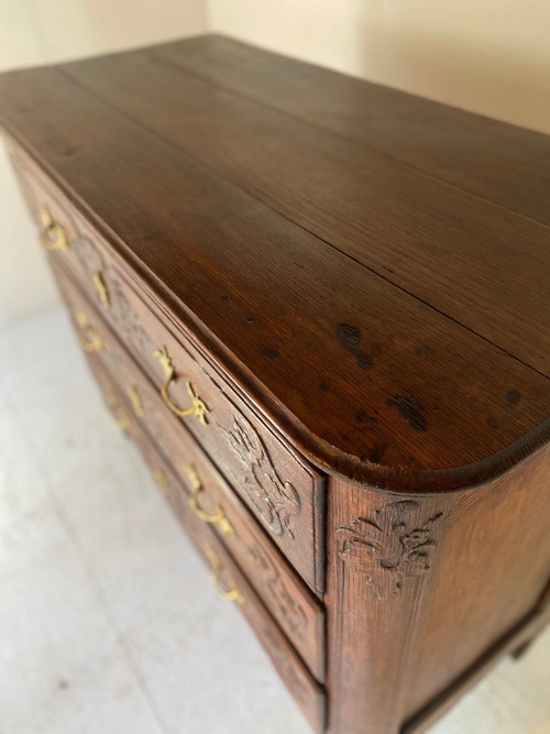 Louis XV Carved Chest of Drawers