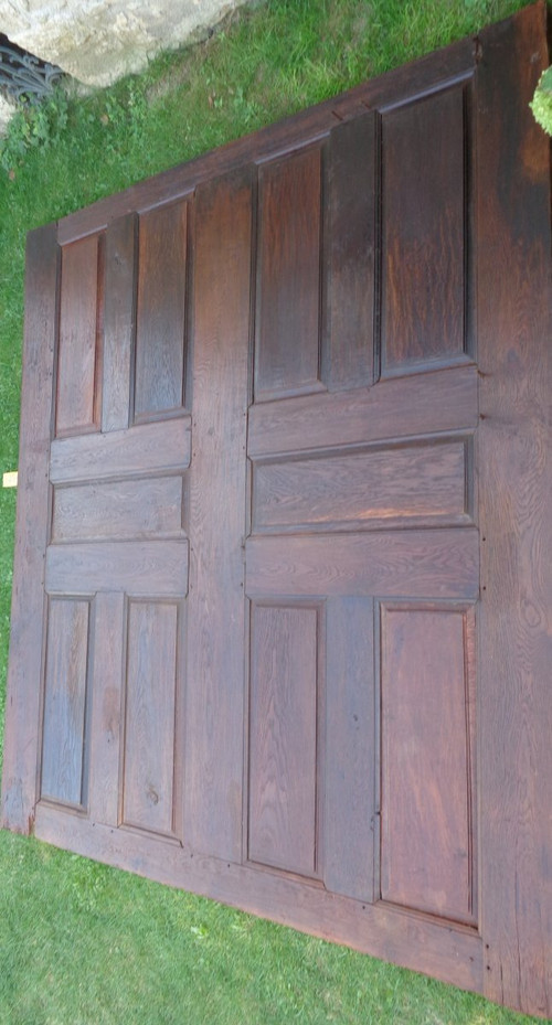 Large Louis XIII Woodwork Panel In Oak Late 17th Century