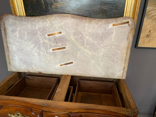 natural wood chest of drawers from the 18th century