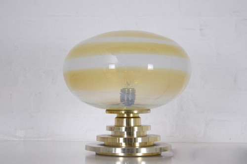 Doria Opalescent Blown Glass Lamp.