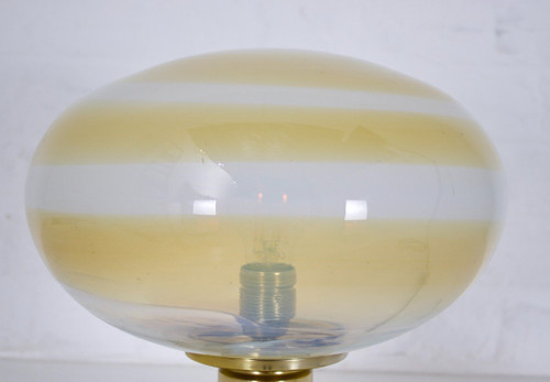 Doria Opalescent Blown Glass Lamp.