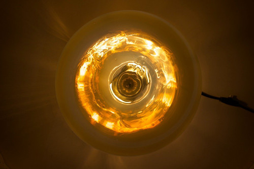 Doria Opalescent Blown Glass Lamp.