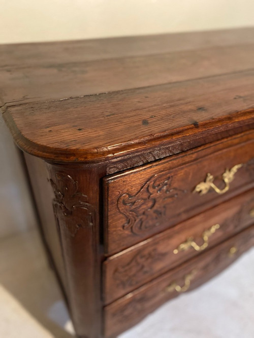 Louis XV chest of drawers Late 18th Liège oak (special price currently on request)