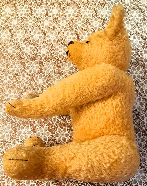 Teddybär mit Glasaugen 1920er oder 1930er Jahre Höhe 57 cm