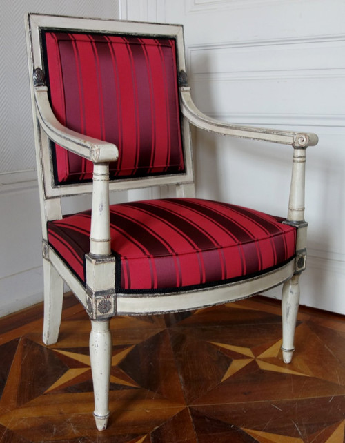 2 Imperial Empire Armchairs For The Tuileries And Fontainebleau Attributed To Jacob Desmalter