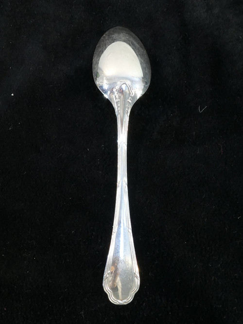 ERCUIS 12 teaspoons in silver metal, TRIANON model