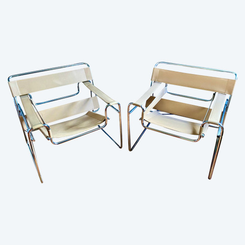 Paar B3 Sessel Said Wassily von Marcel Breuer -