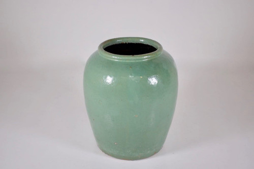 Large South East Asian Jar In Celadon Stoneware