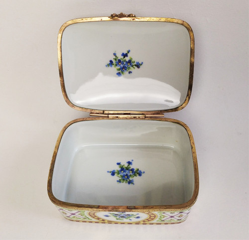  Le Tallec Painted Porcelain Jewelry Box